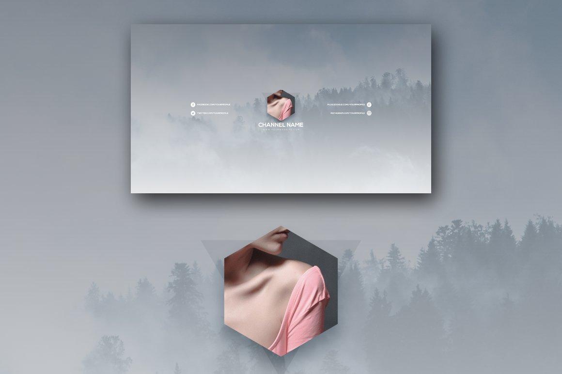 Clean Art Banners for social media platform