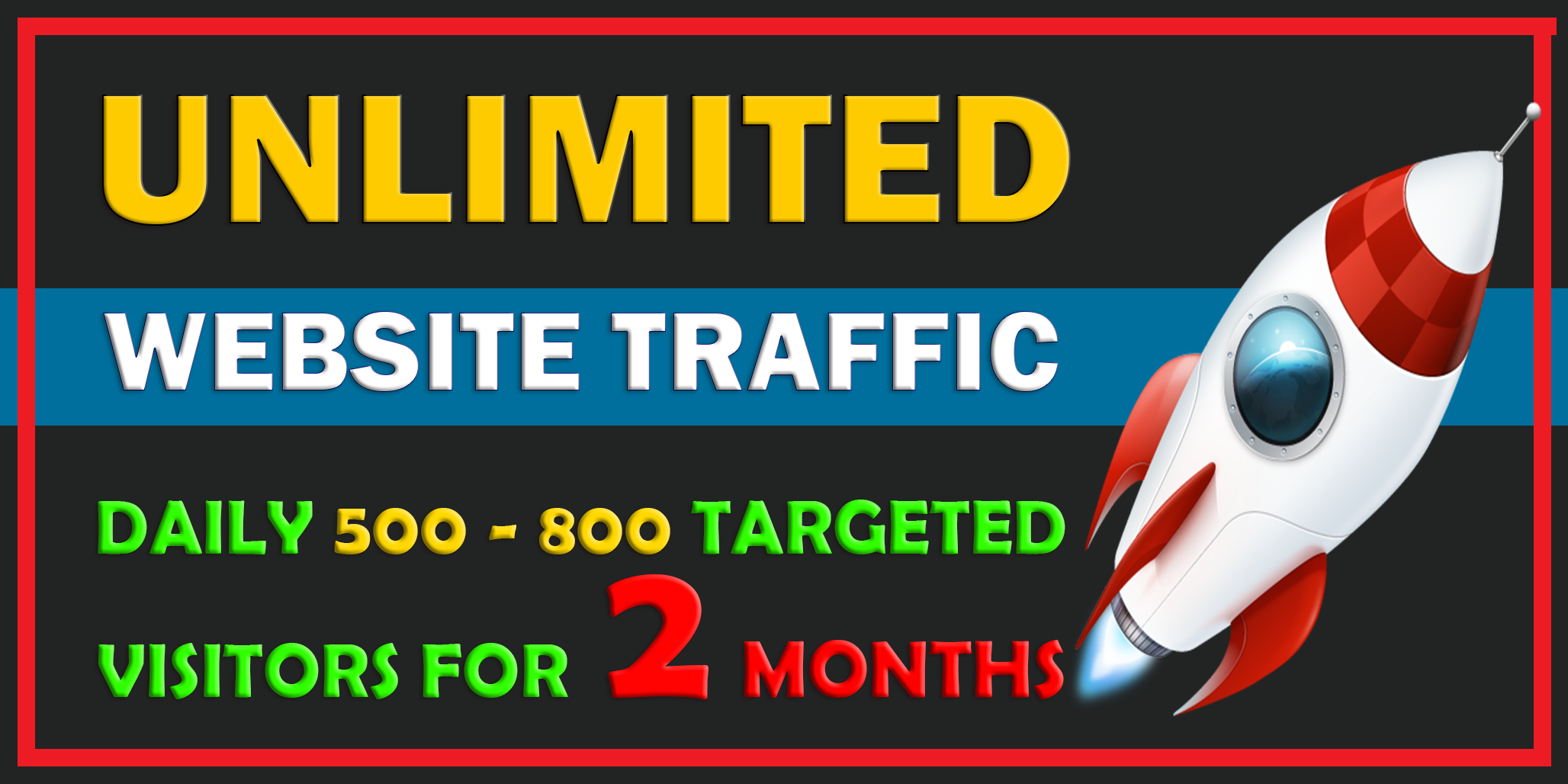 2 Months Hight Quality Real Human Web Traffic To Your Site + Big Bonuses: Over 12GB Digital Products