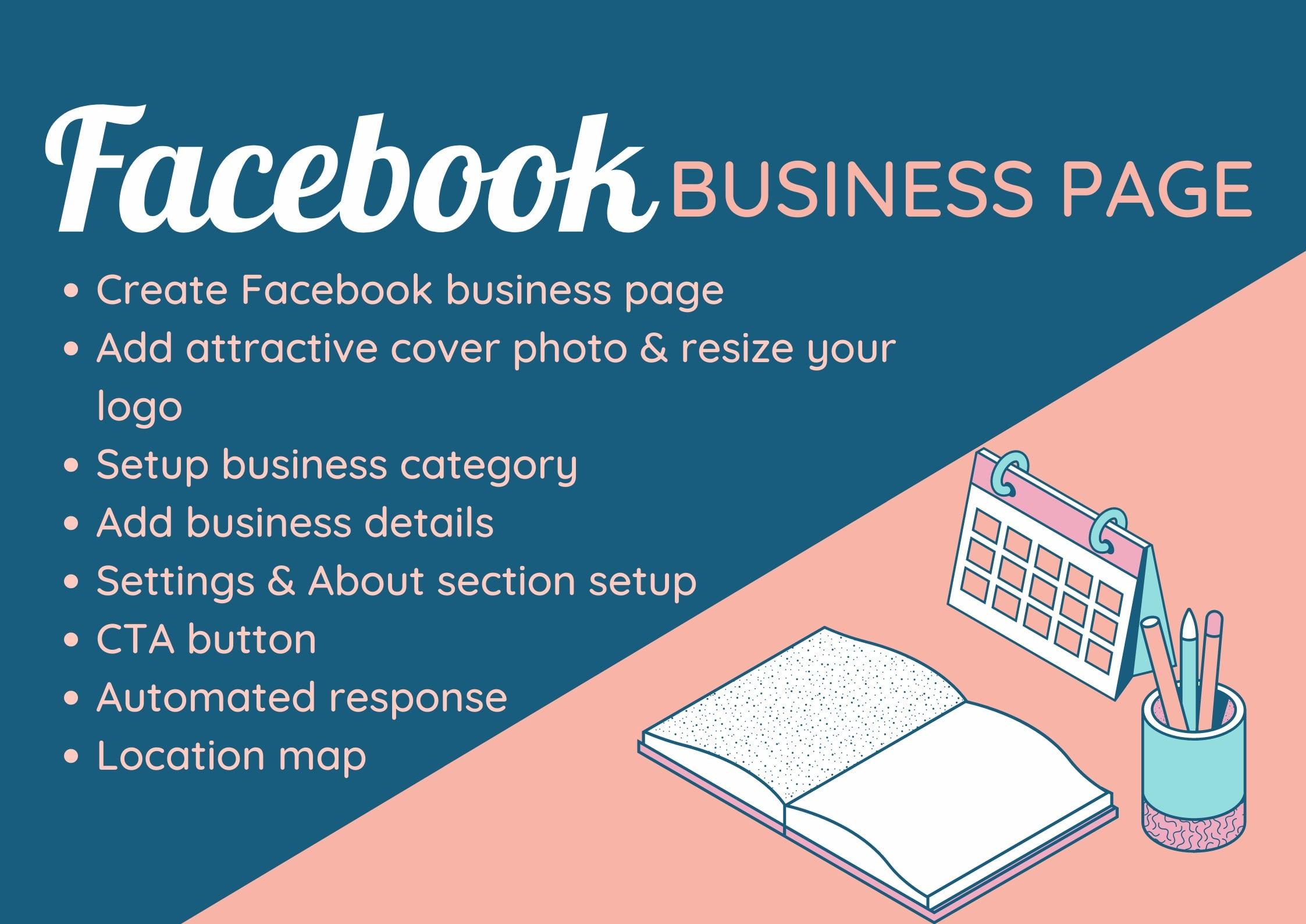 I will create, setup and design your Facebook Business Page professionally