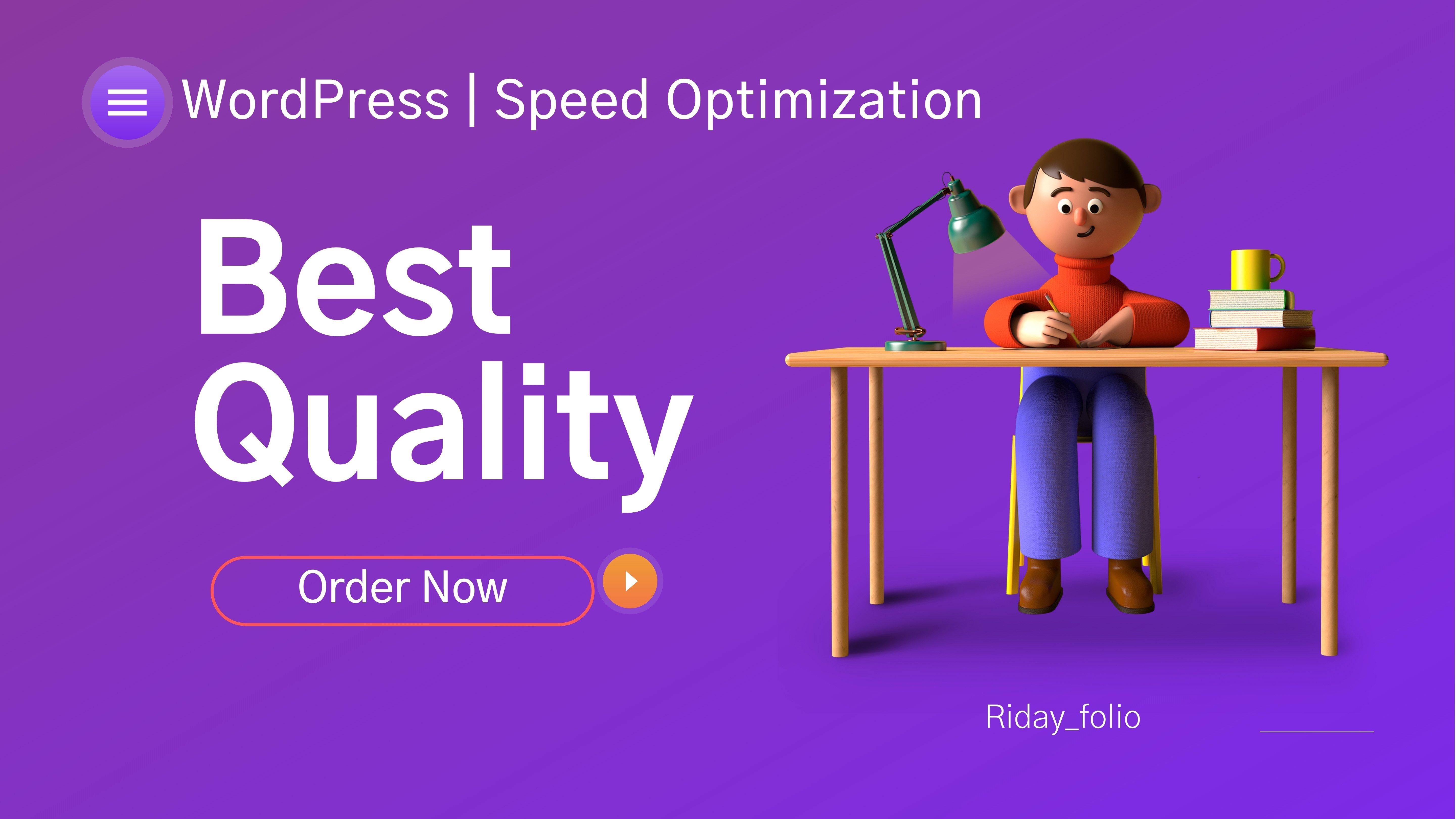 I will grow page speed, WordPress speed optimization, speed up WordPress