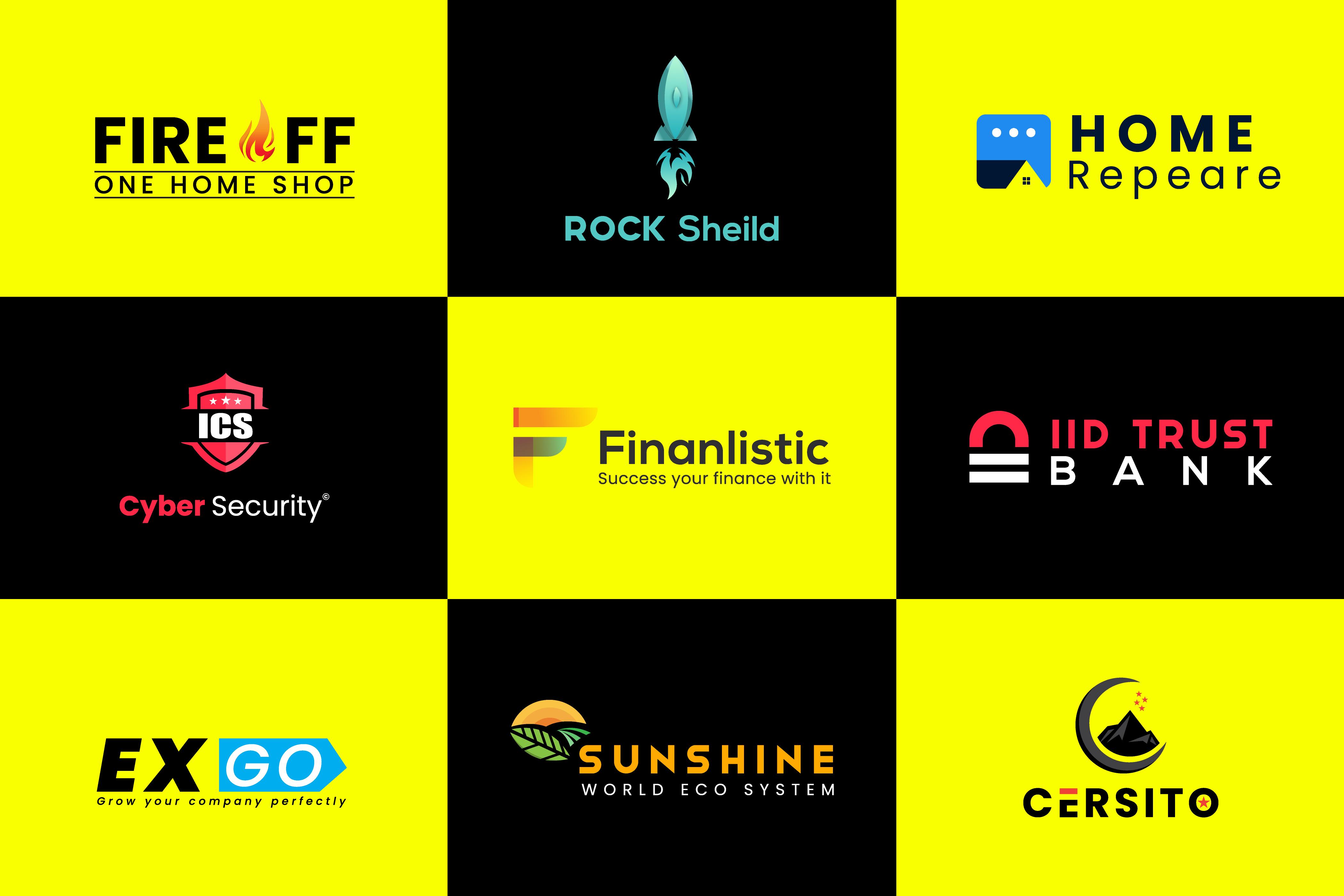 I will design attention corporate startup premium minimalist logo in 24 hours