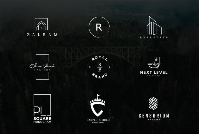 I will design modern minimalist flat professional business and company logo