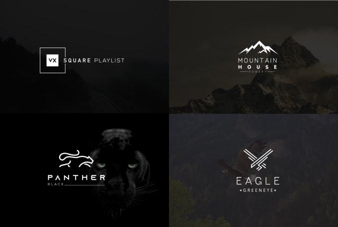 I will design modern minimalist flat professional business and company logo