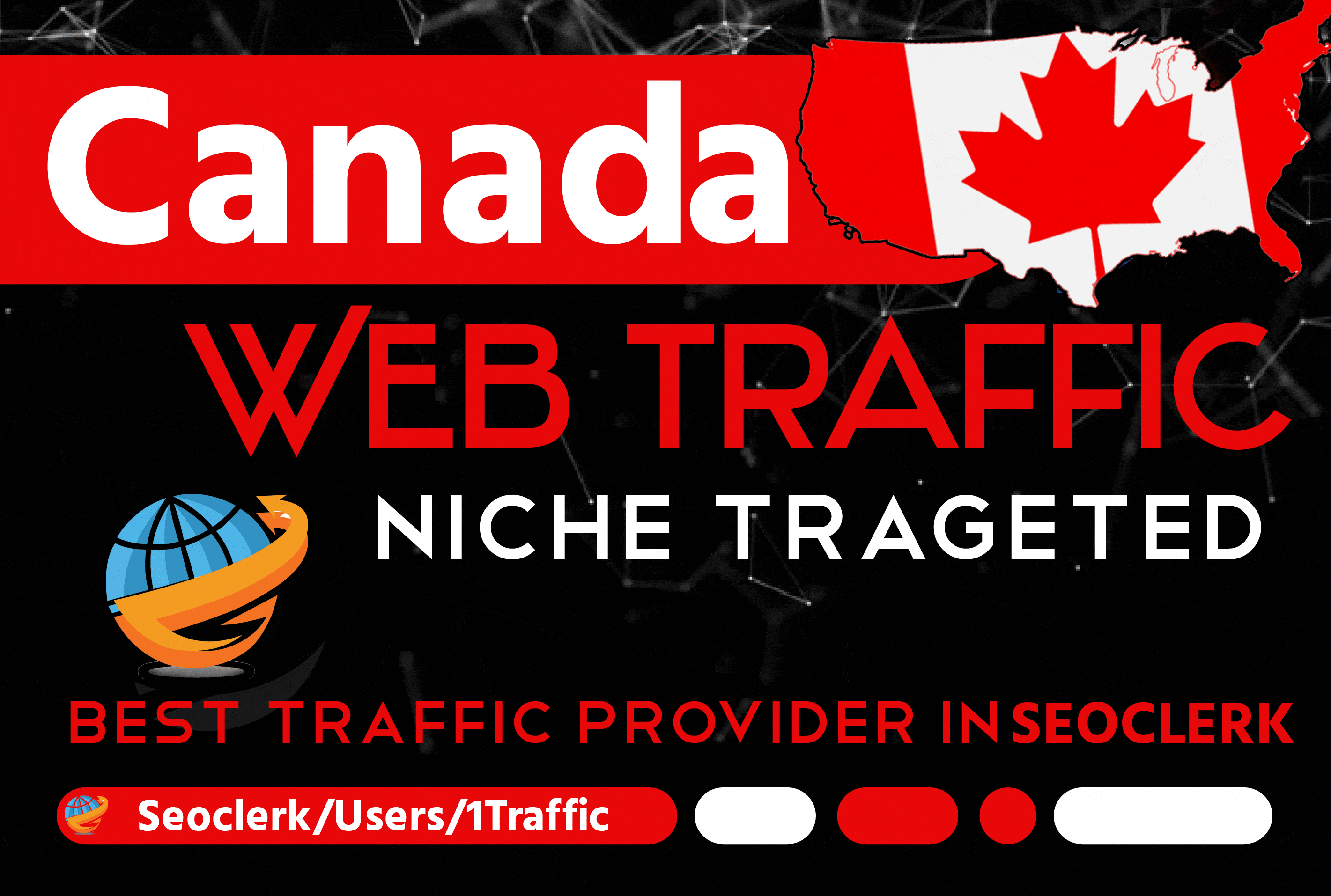 Organic Canada 1000 real traffic for your website