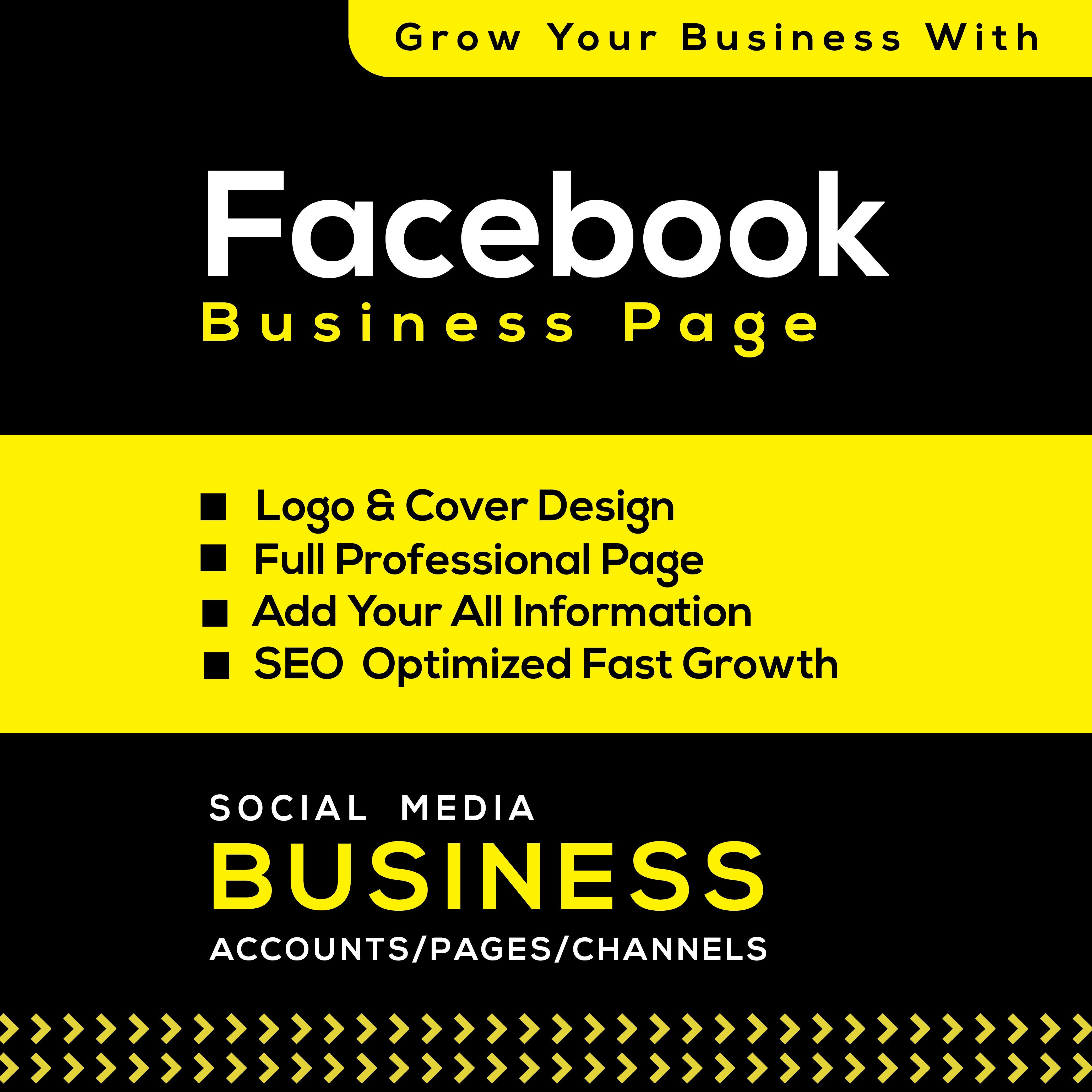 Create, optimize, design facebook and instagram business page and banner