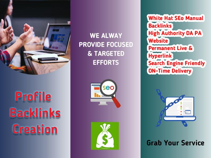 I Will Create Manually 150 High Profile Backlinks for Permanently