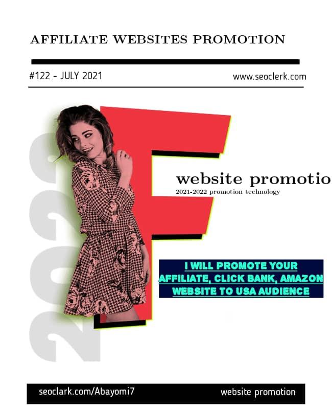 I will promote your affiliate websites to millions of USA audiences