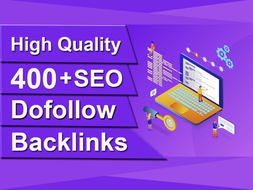 I will rank you high in google ranking with 400 seo dofollow backlinks quality link building 