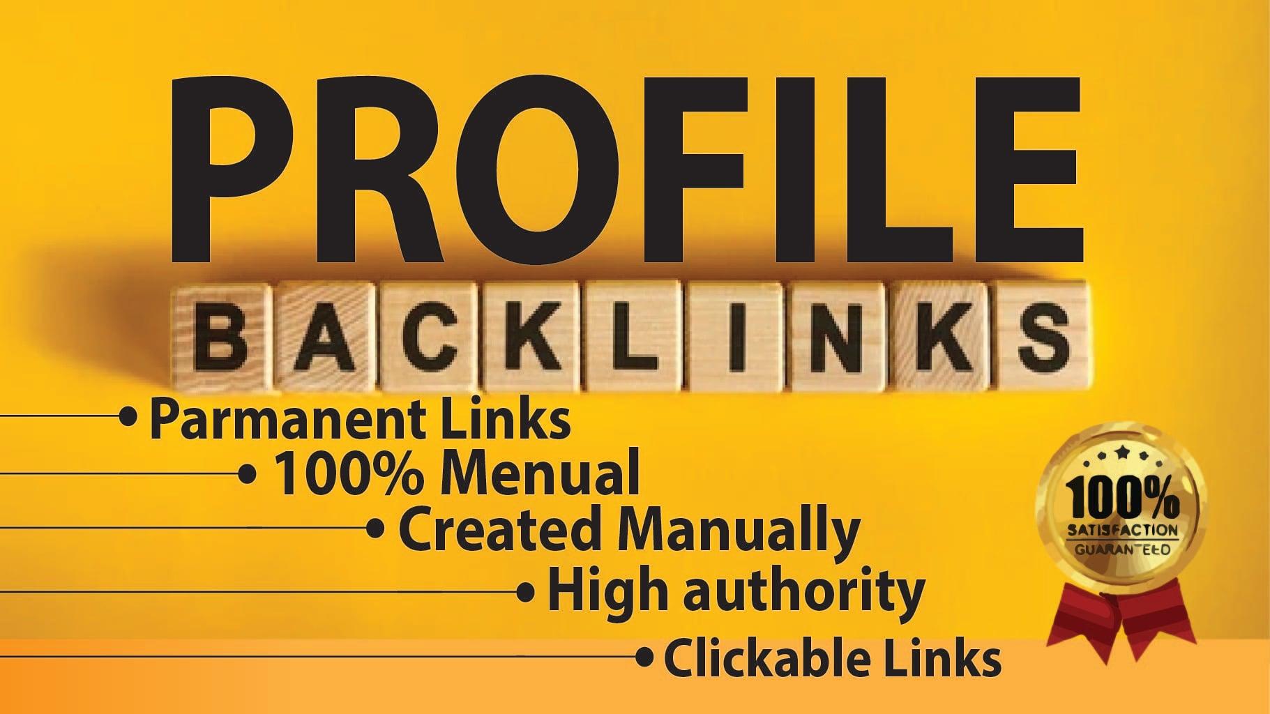 Create High Quality 2000 Profiles contextual backlinks for SEO Top ranking