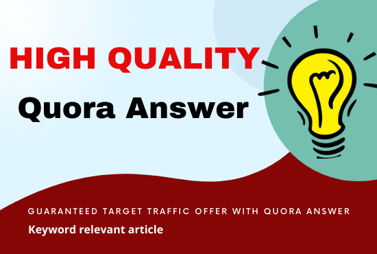 I will Promote your website with 20 High Quality Quora answer Backlinks