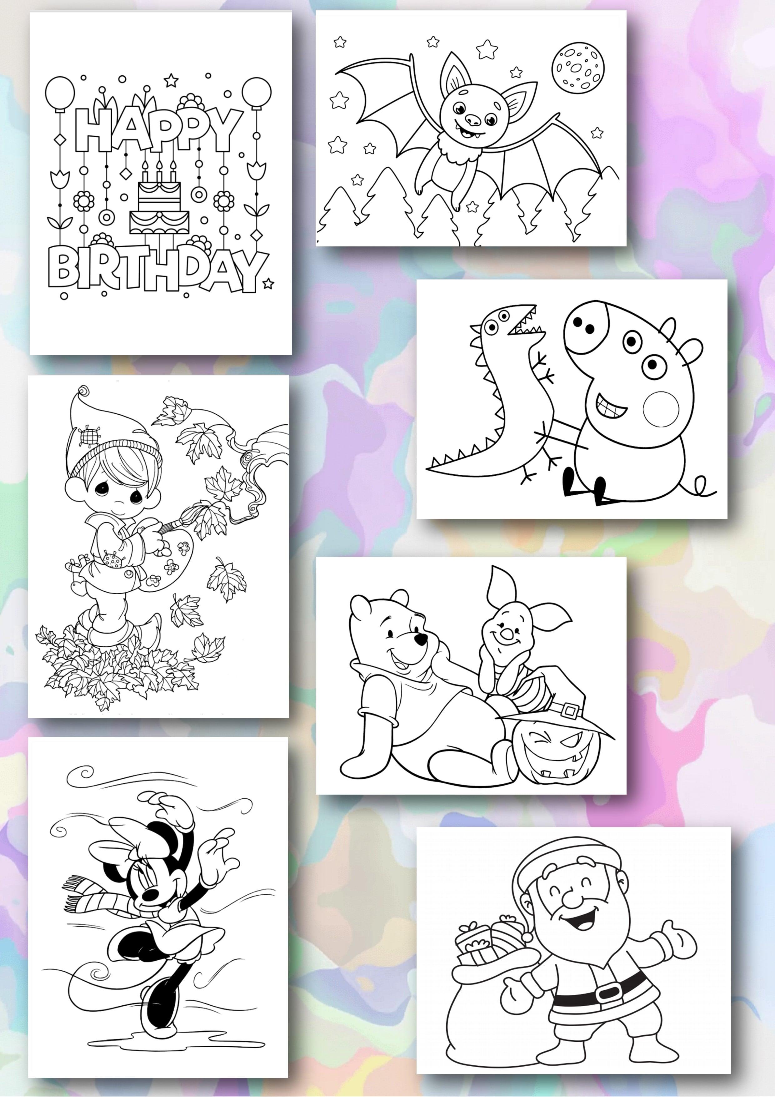 Coloring Books for Children/PDF/Digital Download/Printable 
