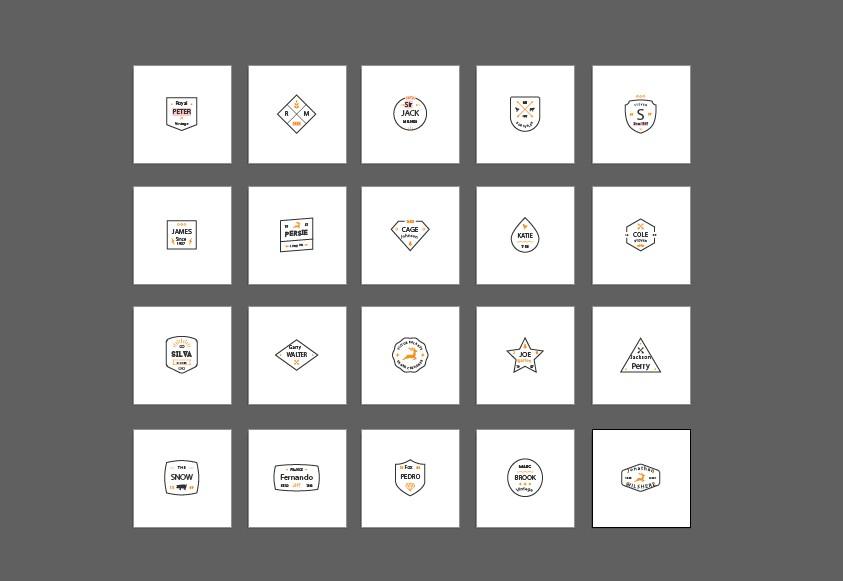 I will create an amazing minimal logos. minimal badge/vintage/retro/name badge