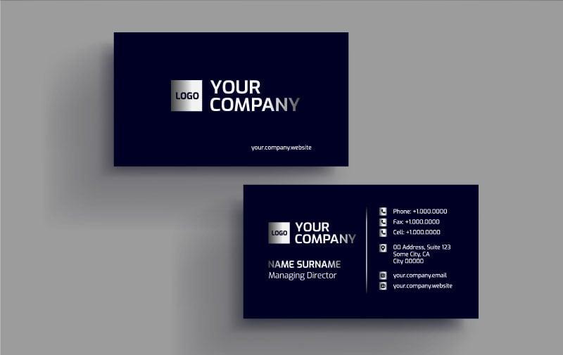 I will create a luxury card for your business