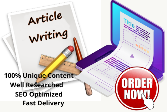 I will write SEO article or blog post for you on any topic