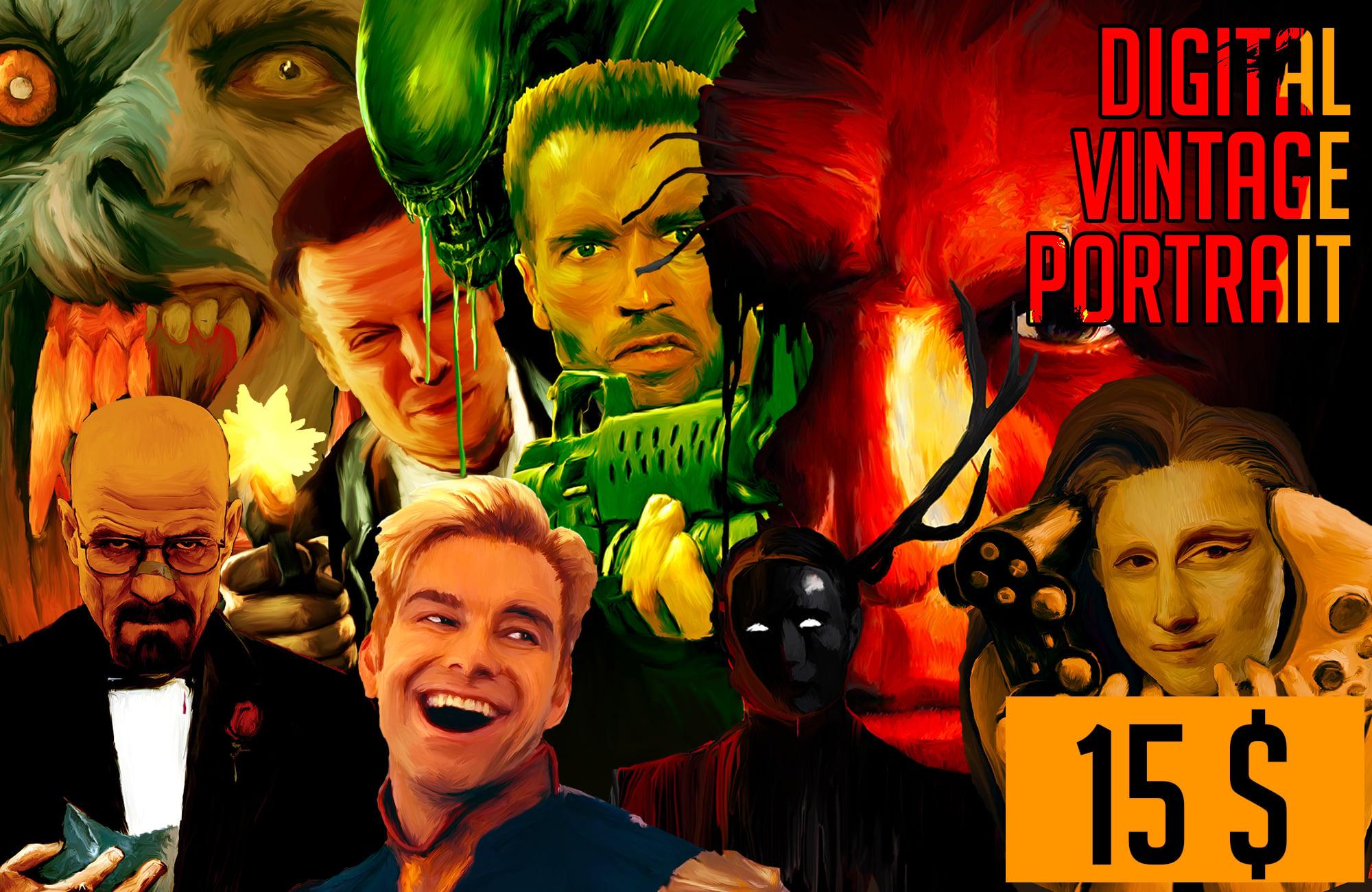 Turn Your Photo Into Vintage Digital Portrait