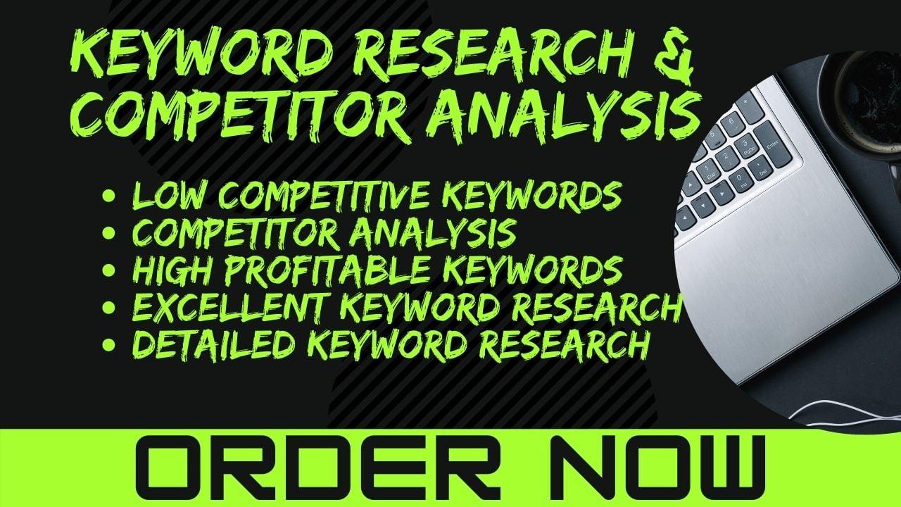 I will find you low competitive, high traffic, profitable keywords
