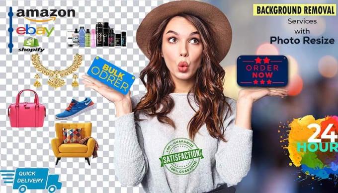 I will 20 photos background remove,photo edit,crop, retouching,resize in 3 hrs