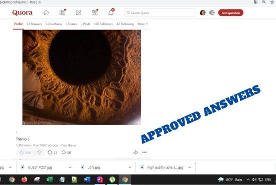 Contextual Links Provided with HQ 100 Quora Answers