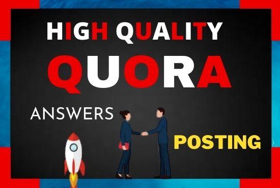 I will Promote your website with 20 HQ Quora answer Backlinks 