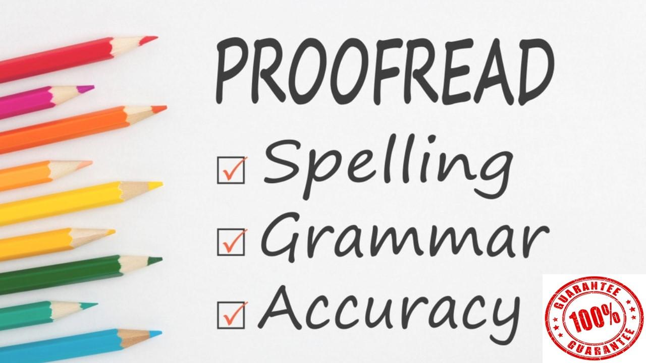 Proofreading your word documents with no mistakes