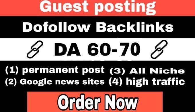 Publish guest post on high Da 70 dofollow permanent post