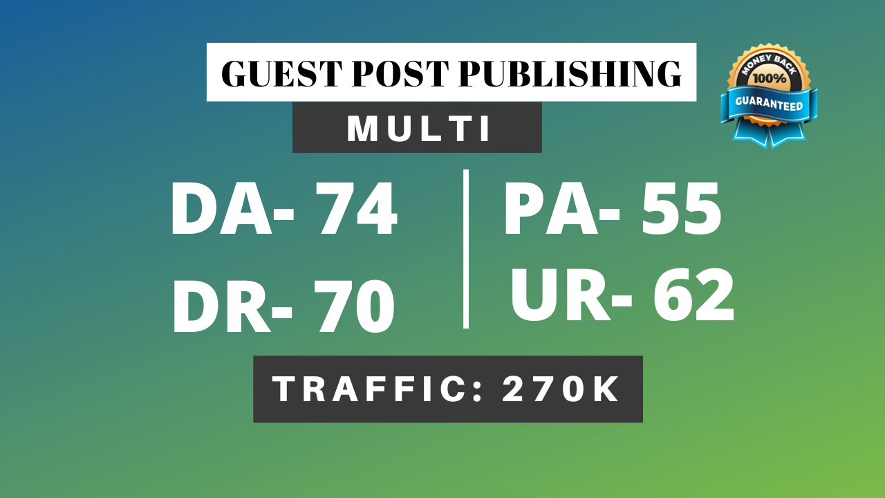 I will do Guest Post DA 74 google news site with dofollow backlinks improve ranking