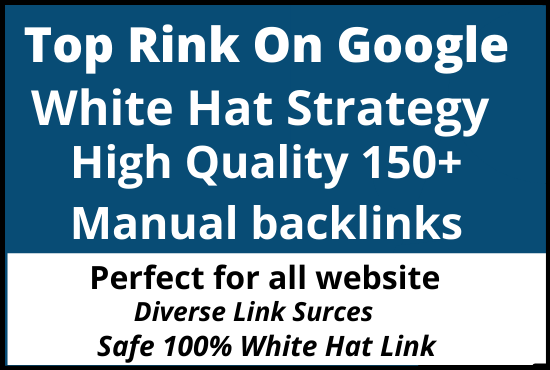 150 build quality dofollow backlinks SEO link building for google top ranking
