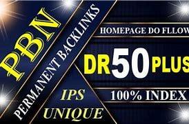 Build, All DR50+ High Quality 50 PBN Backlinks, To Website Improving 