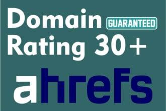 I Will Increase Domain Rating Dr 30 Plus In 30 Days
