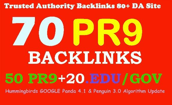 Indexable Top search Boost Your Google Ranking 70 back links 50 PR9+20 EDU 80+DA Manual & Safe SEO 