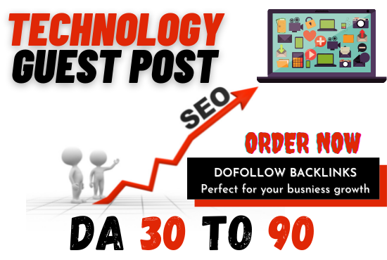 I will Publish your technology guest post at high authority site with do-follow backlink
