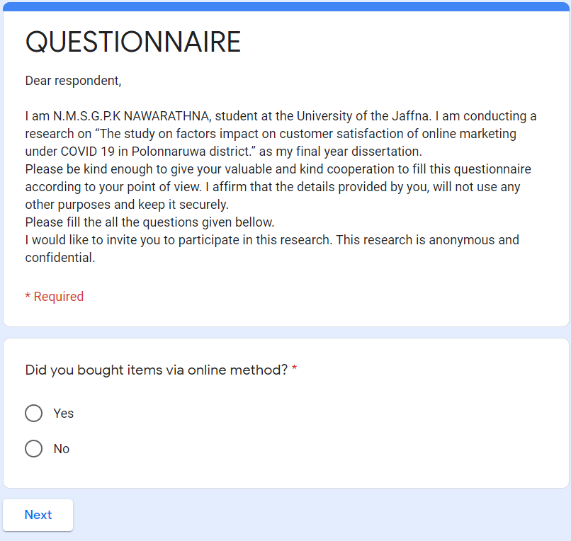 I will create any kind of google form