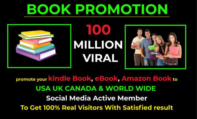 I will promote your kindle ebook on social media and my high traffic websiteI will promote your kind