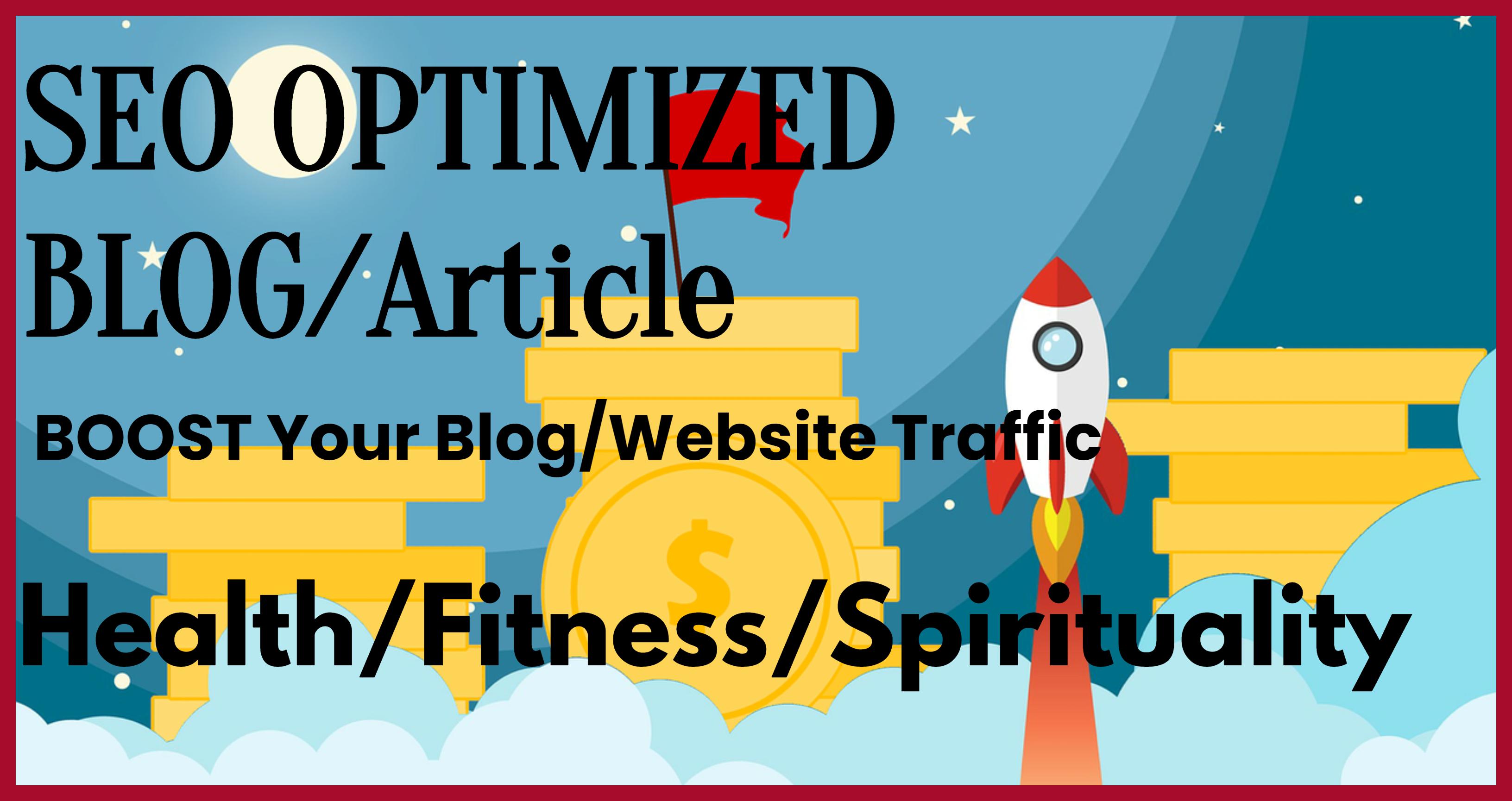 I will write you SEO optimized article or blog post