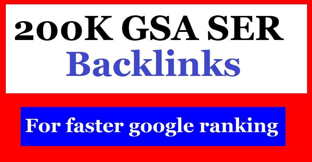 200 K GSA SER Backlinks for your search engine ranking