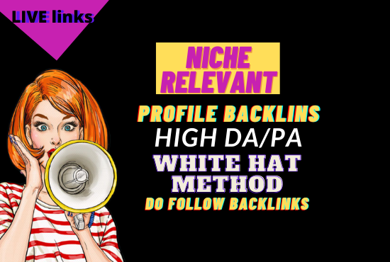 i will do 50 do follow profile backlinks with high DA/PA