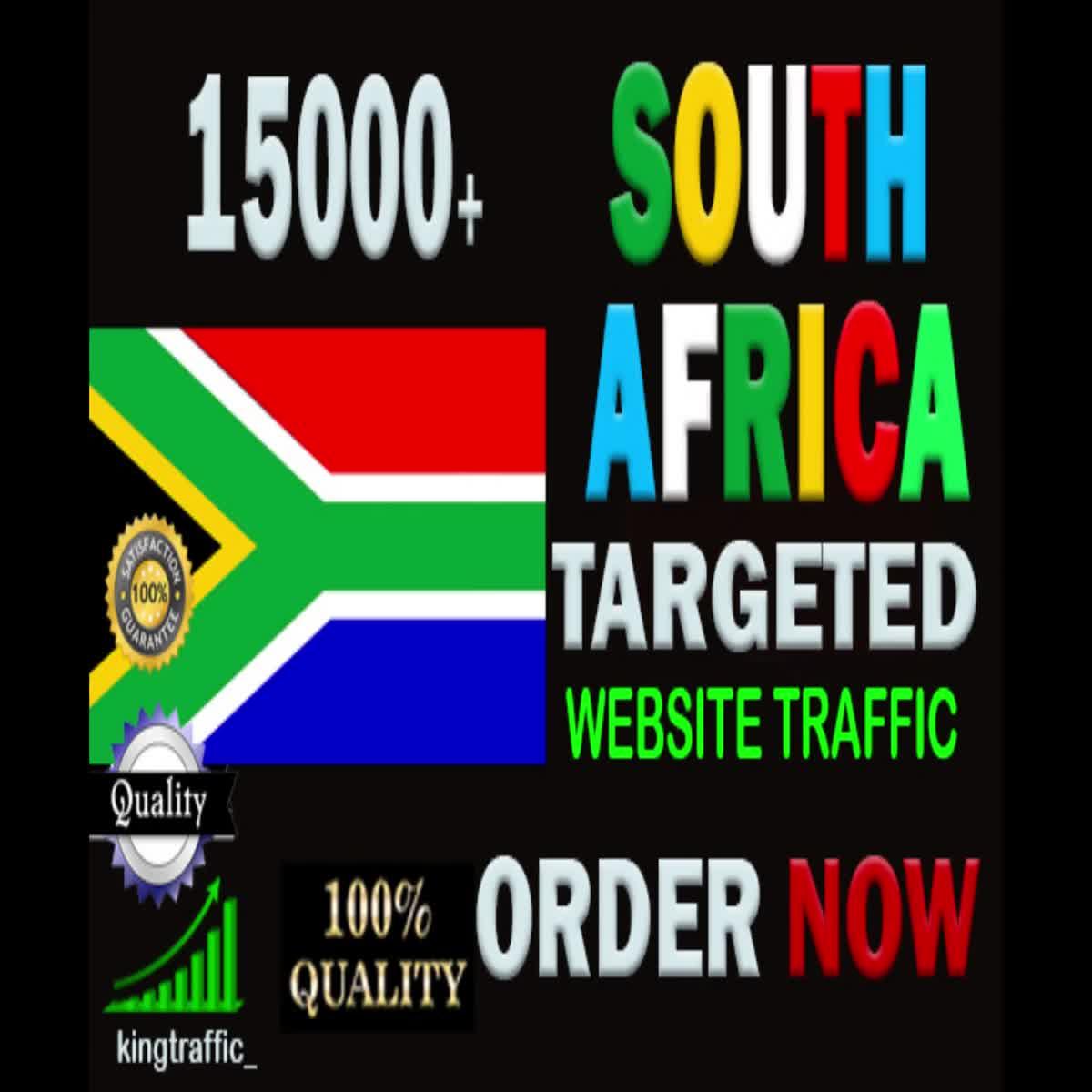 15,000 Active Quality South African visitors real targeted Genuine web traffic from South Africa