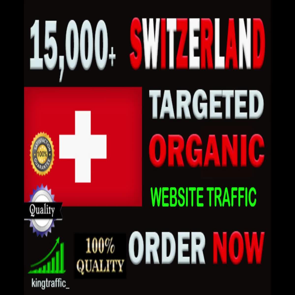 15,000 High Quality Swiss web visitors real targeted Genuine Organic web traffic from Switzerland