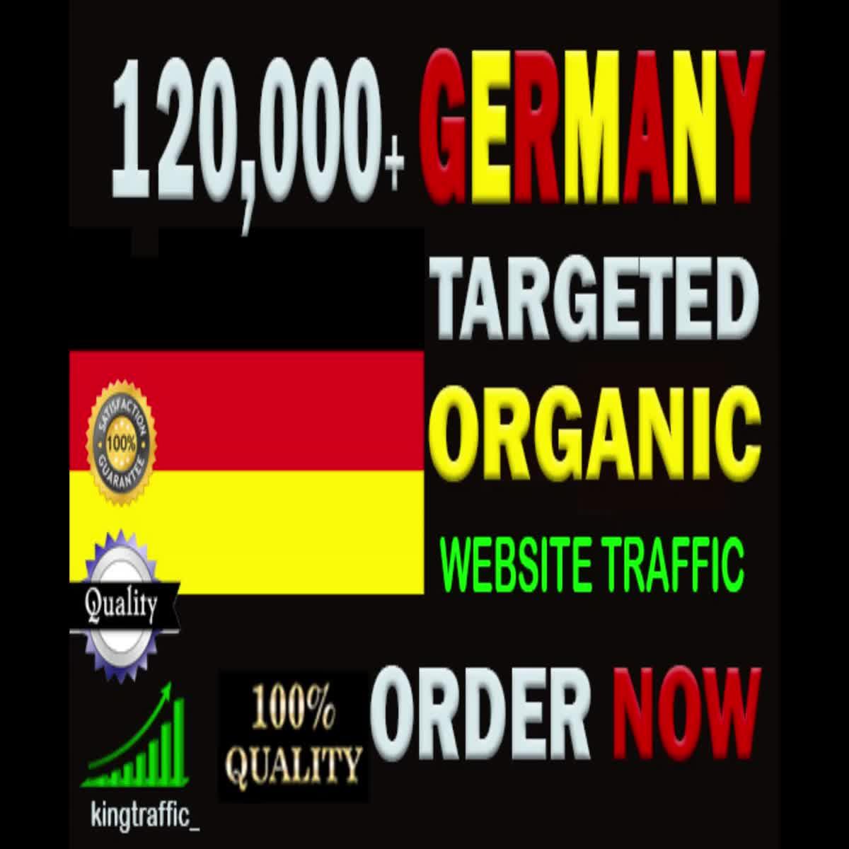 120,000 Active Quality German web visitors real targeted Genuine Organic web traffic from Germany