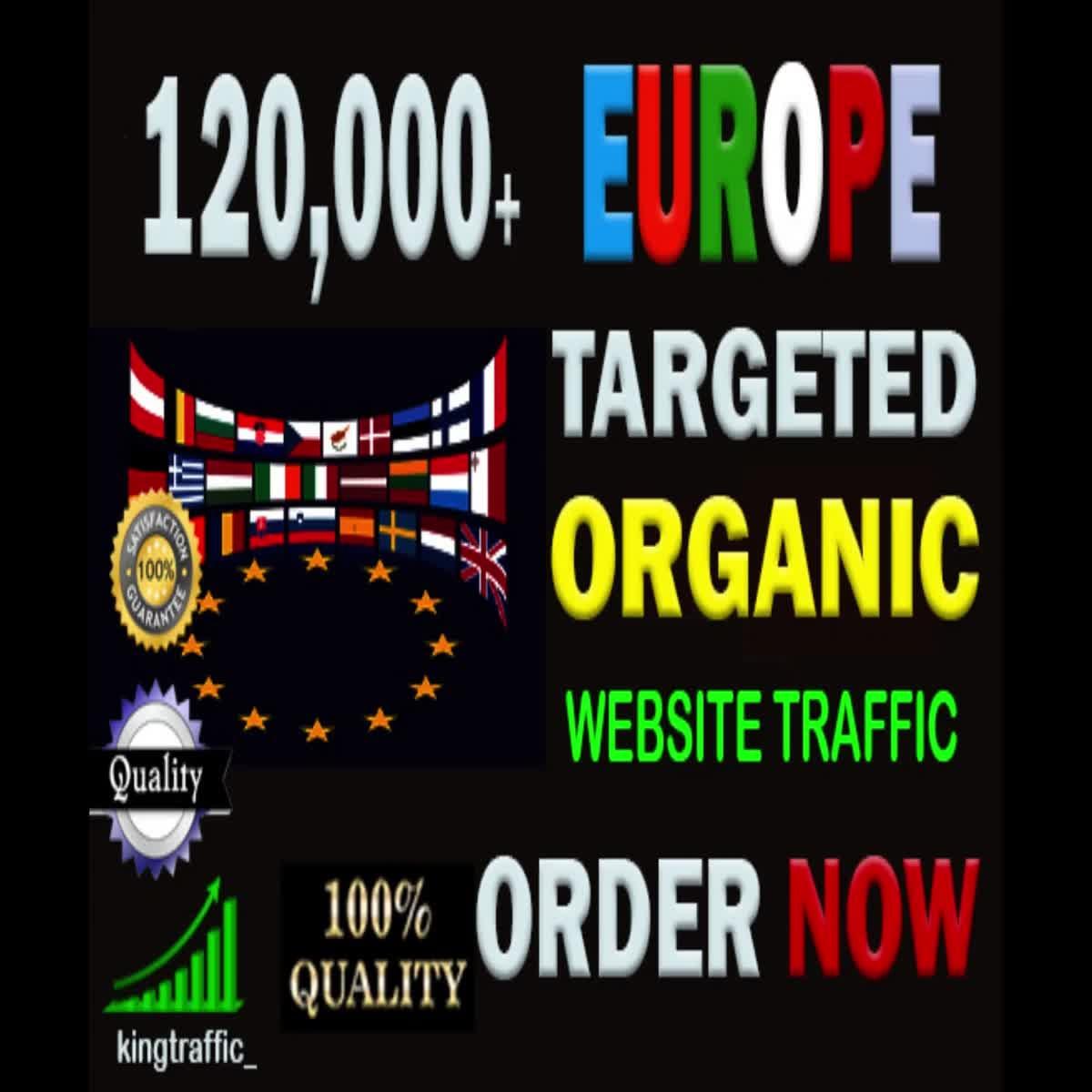 120,000 Active Quality European web visitors real targeted Genuine Organic web traffic from Europe
