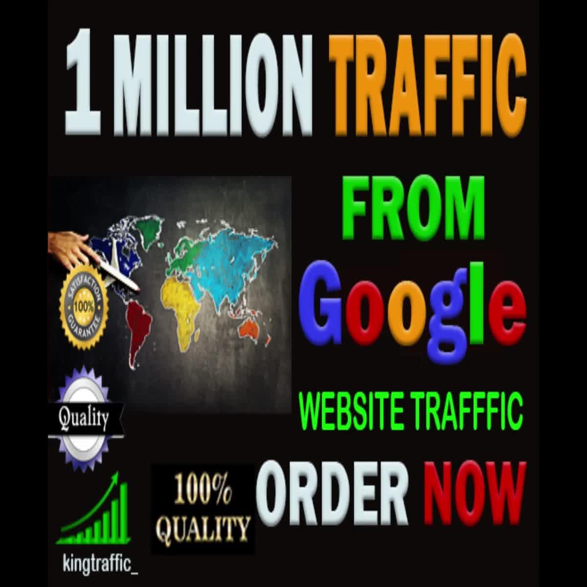 1 Million Active High Quality Organic Website Traffic From Google