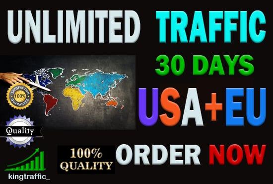 UNLIMITED Active High Quality Organic Worldwide Real web traffic