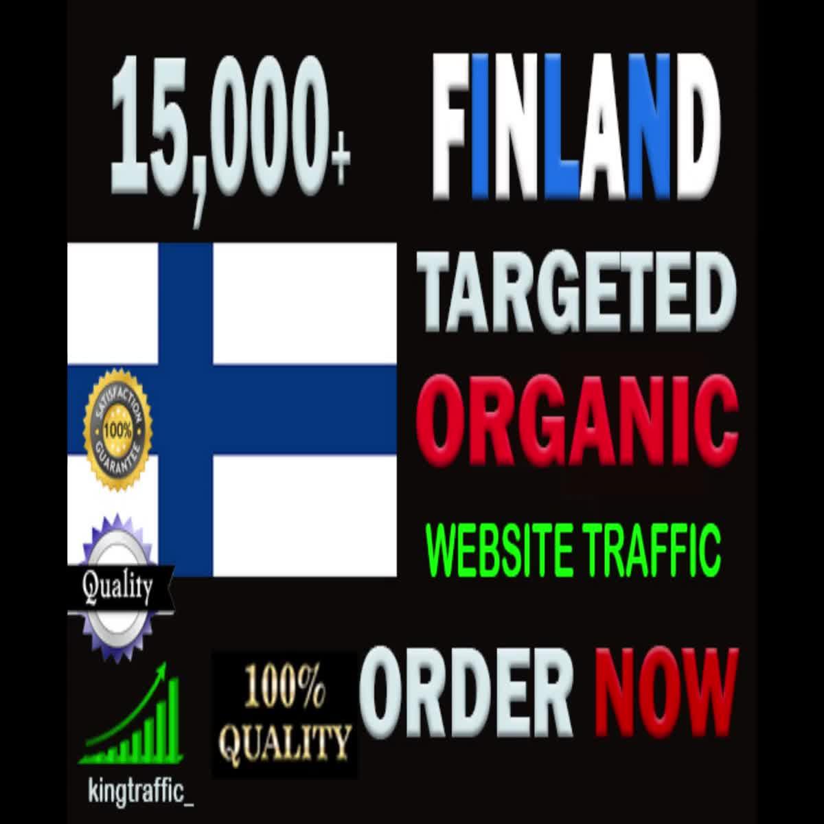 15,000 High Quality Finnish web visitors real targeted Genuine web traffic from Finland