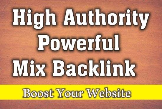 I will mix high authority do follow quality seo backlinks