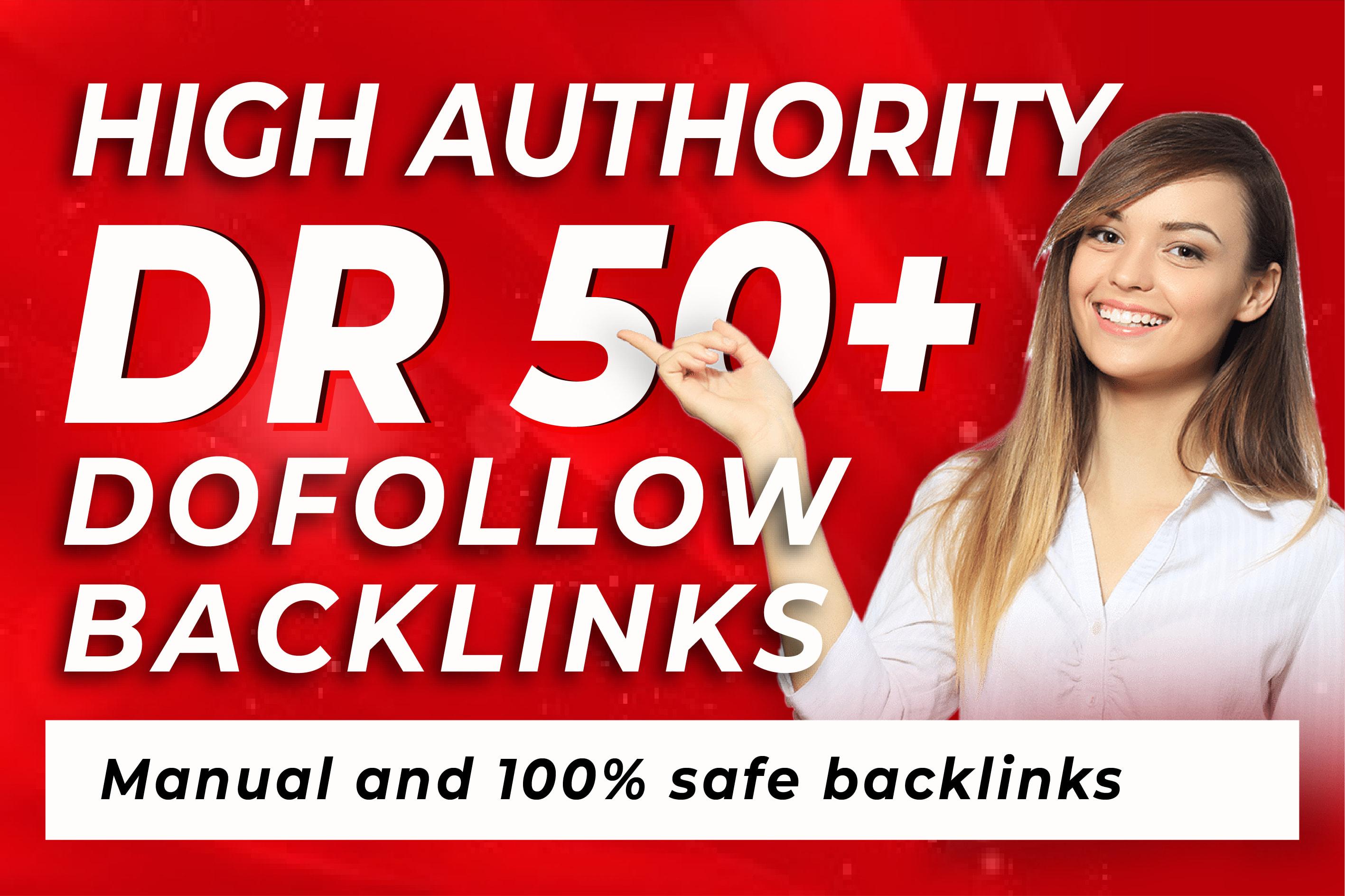 create high authority DR 60 to 80 SEO dofollow backlinks
