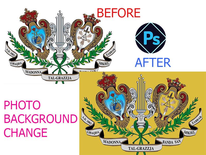 I will do 20 Photos Background Change with photoshop in 24 Hours