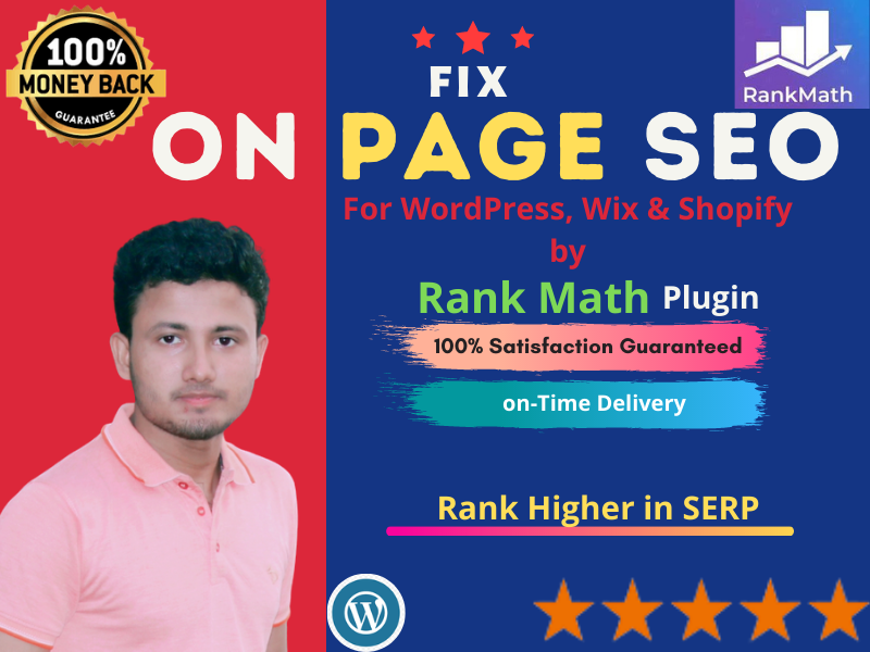  I Will do Fix On Page SEO by rank math to rank your website Higher in SERP
