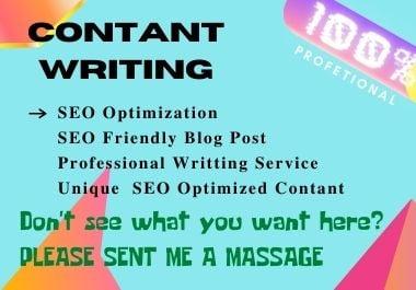 I will do write SEO content Friendly,Blog and Website