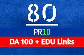 I Will MANUALLY Do 80 UNIQUE PR10 SEO BackIinks on DA100 sites Plus Edu Links...