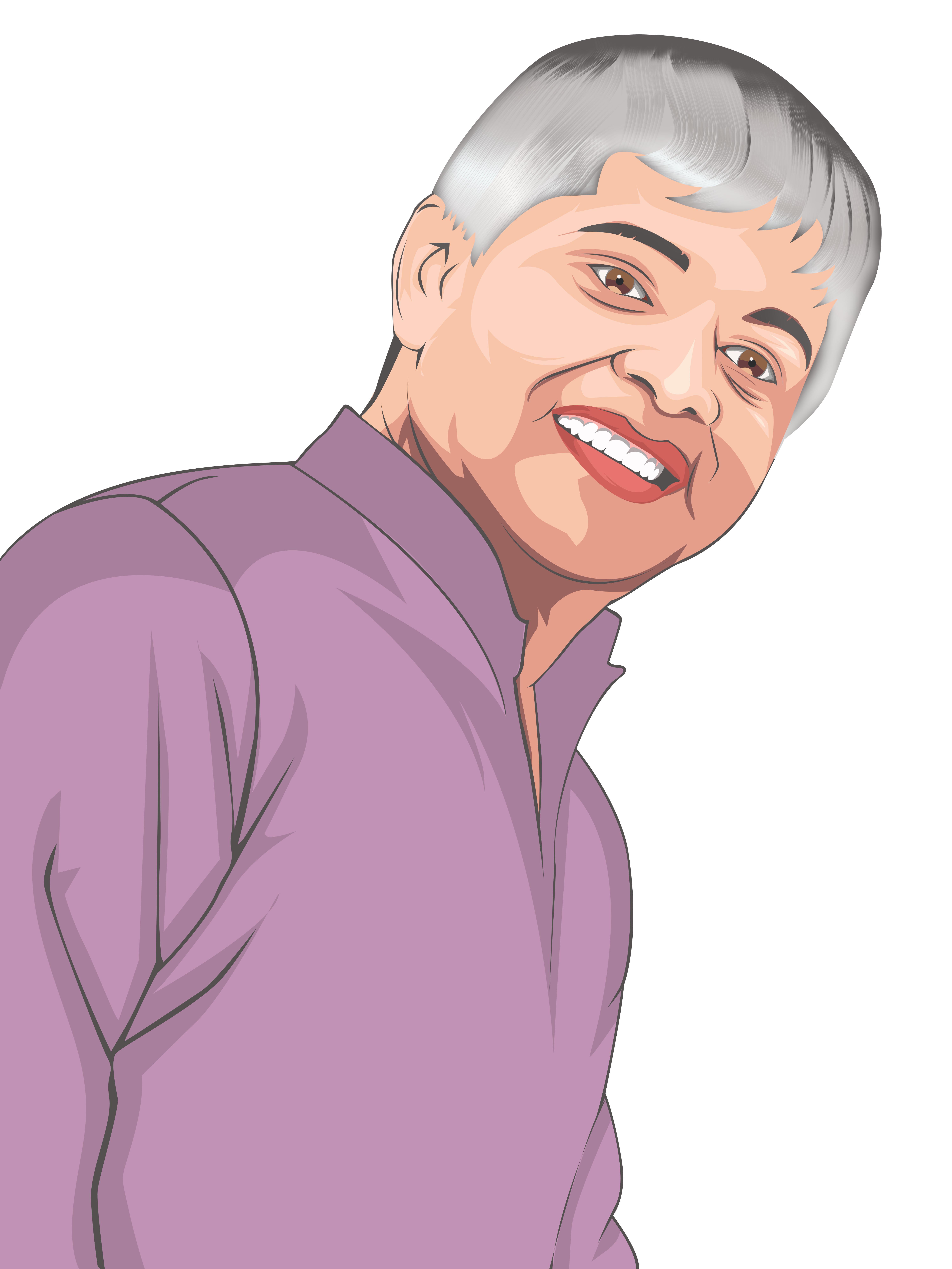 I will create realistic cartoon vector portrait from your photos